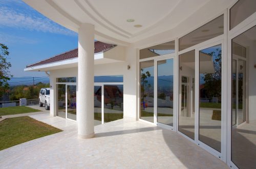 modrn house with upvc windows